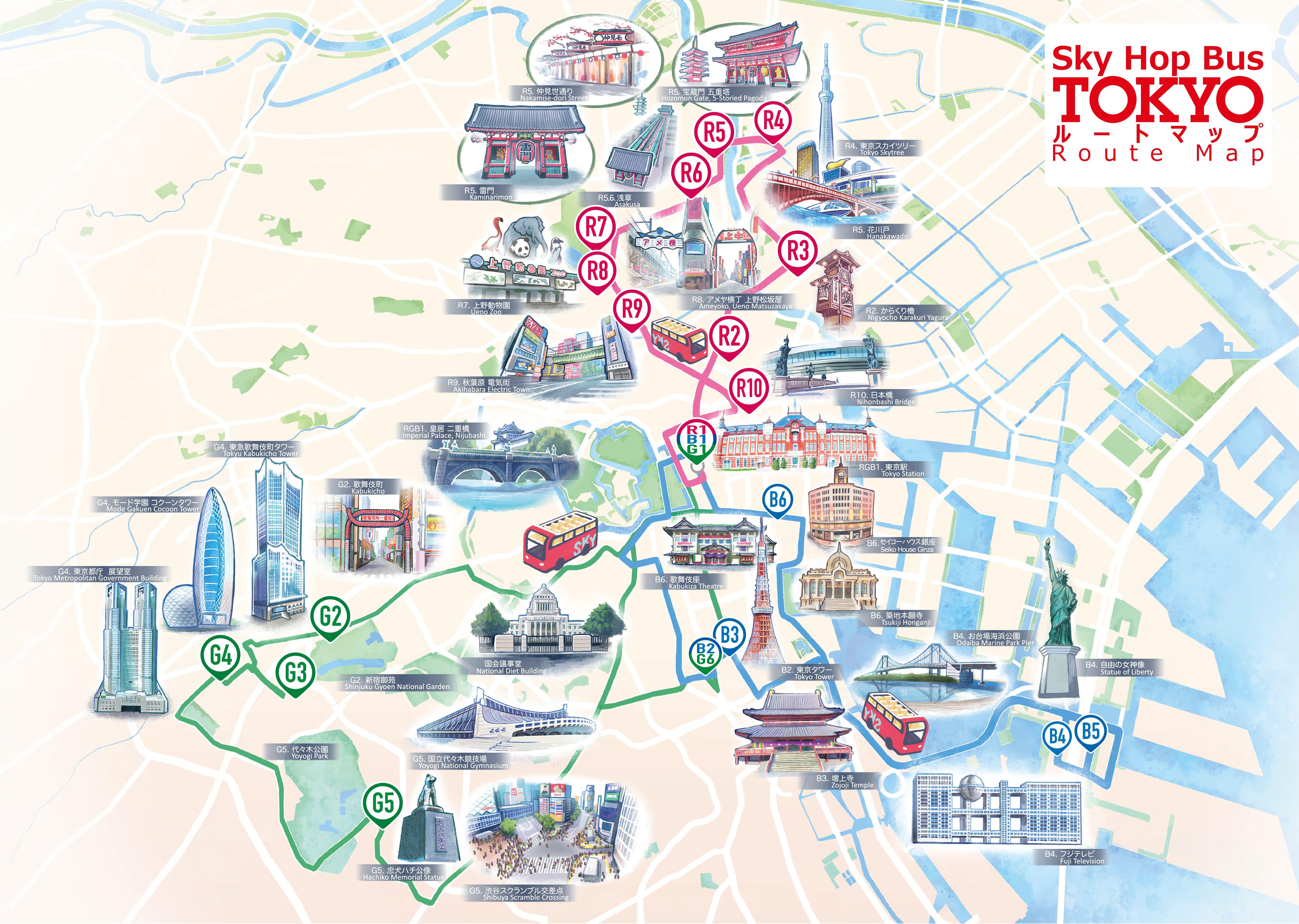 東京：乗り降り自由の観光バスチケット | GetYourGuide